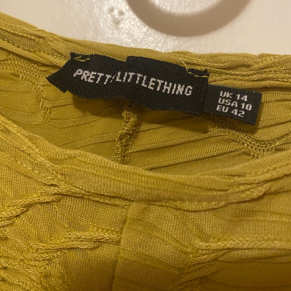 PLT Bodycon Cut-out Dress - Size Large - Olive Green - Picture 5 of 5